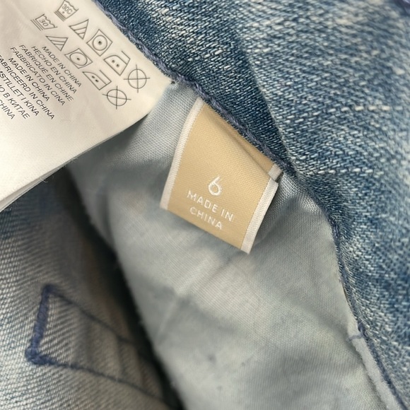 Michael Kors Blue Jeans Womens 6 Lace Up Ankle 4 Pockets Skinny Relaxed Pants - Picture 8 of 9